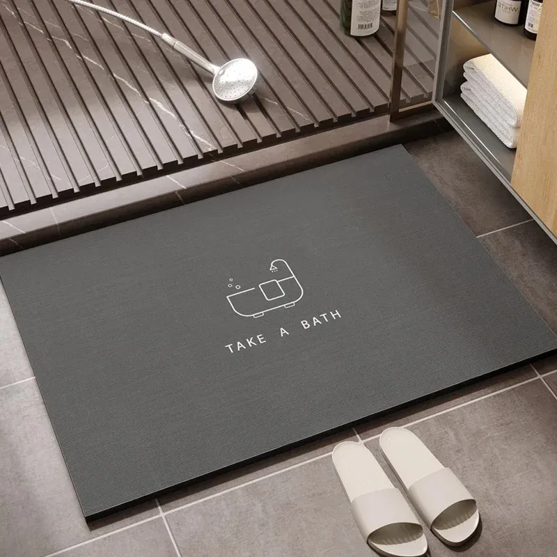 

VIKAMA Diatomaceous earth bathroom non-slip water-absorbent carpet kitchen living room balcony foot mat dirty washable door mat