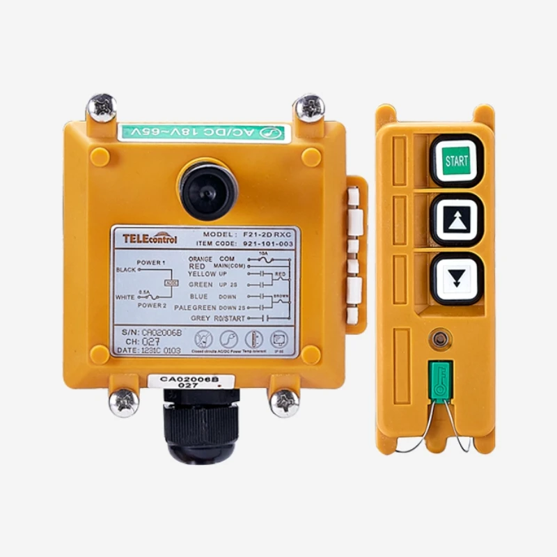 Industrial Wireless Remote Control F21-2D Radio Remote Control Two Double Speed Buttons Key for Crane Hoist