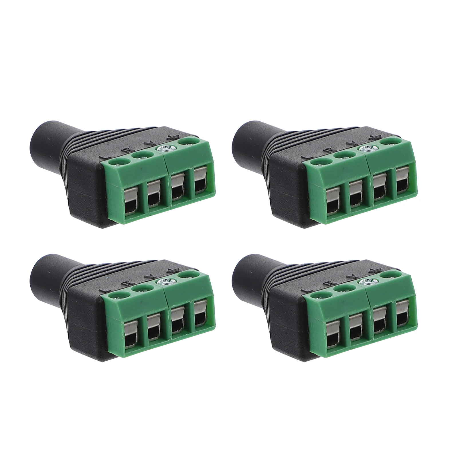 

4Pcs 3.5mm Stereo Female Terminal Block Screw Connector Panel Mount Audio Adapter Termination Wiring