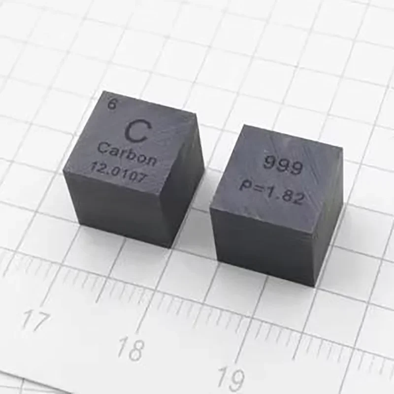 Carbon Cube Metal Element Cubes 10mm Size High Purity Periodic Table Collection 1cm 2.54cm 1 Inch