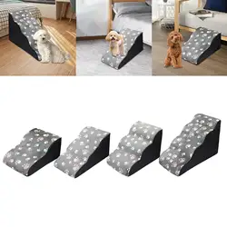 Soft Dog Steps Stair Washable Cover Ramp Ladder Portable Non Slip Slope Sofa Couch Pet Supplies for Indoor Puppy Small Dogs