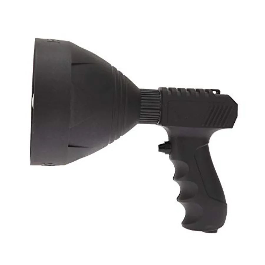 

Waterproof Handheld Rechargeable Spotlight for Hunting1200 Lumen Long Searchlighting Distance 600 Meters 10 Hours Run Time Flas
