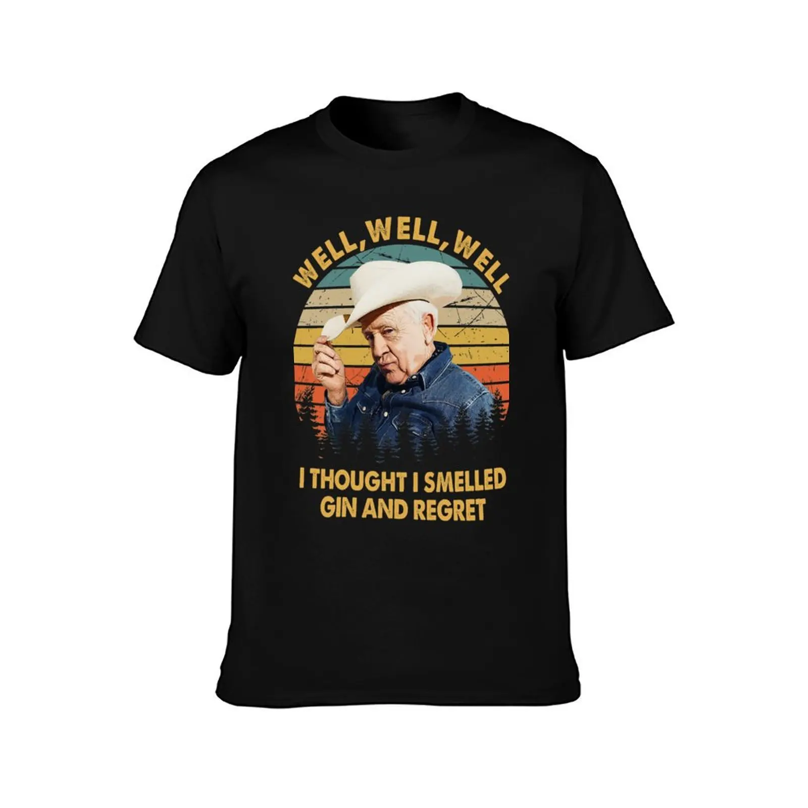 Well,Well,Well I Thought I Smelled Gin And Regret T-Shirt Summer Casual Cotton Tee Oversized Streetwear Tops Unisex Men Women