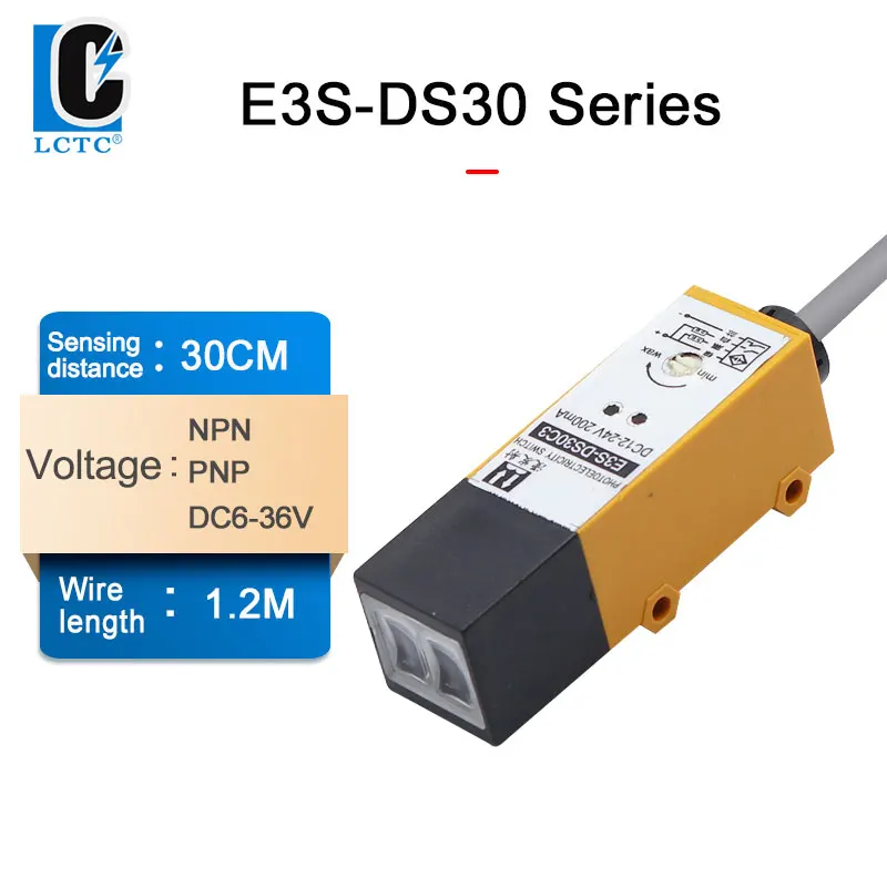 

Diffuse reflection photoelectric switch E3S-DS30N1/N2/P1/P2/N3/P3 DC three-wire normally open and closed