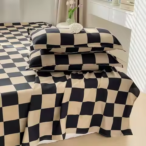 Washed Cotton Bed Fat Sheet Flower Series Printed Double Top King Sheets for Girls Boys Kids Si... product image