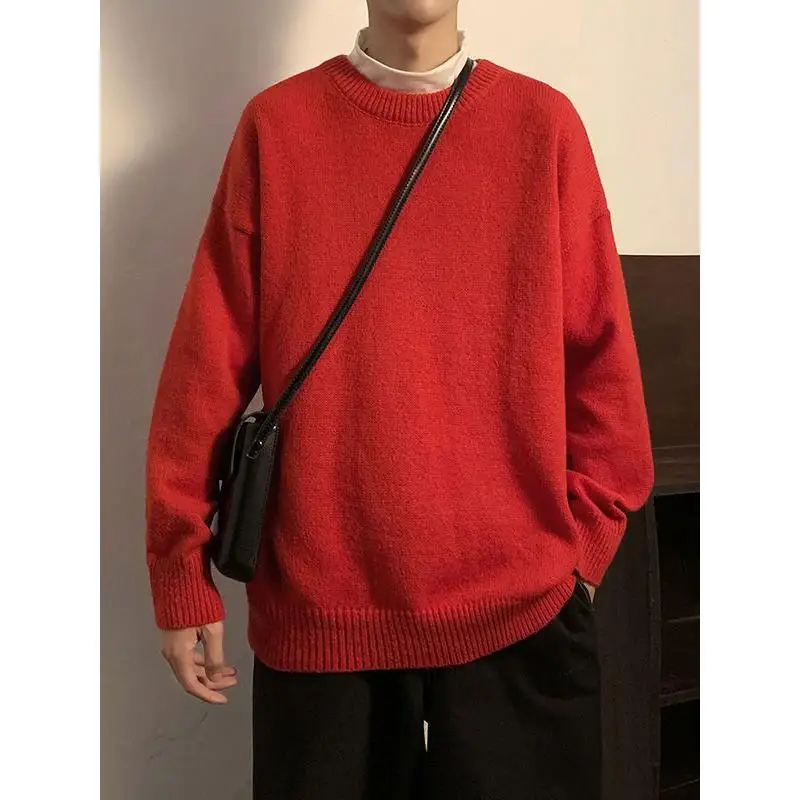 فضفاض الرجال تريكو الشتاء عارضة Sle ملابس داخلية بسيطة كسول Faion اليابانية الرجعية سترة Jaet البوليستر الألياف معطف