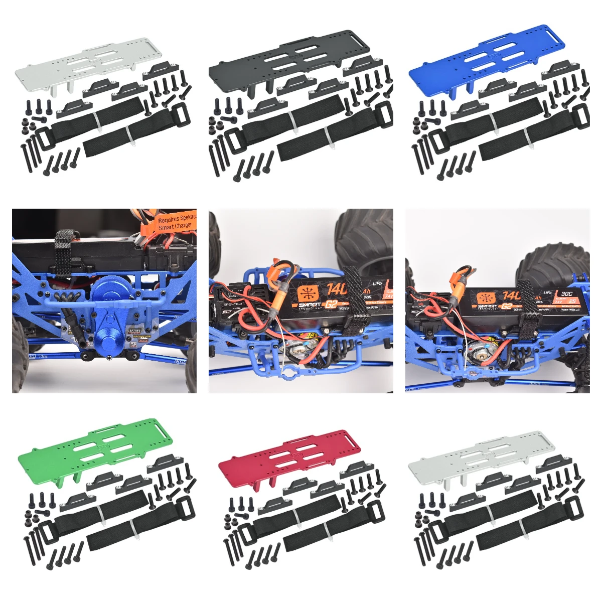 

LOSI 1/18 Mini LMT Large battery compartment with ESC and receiving bracket