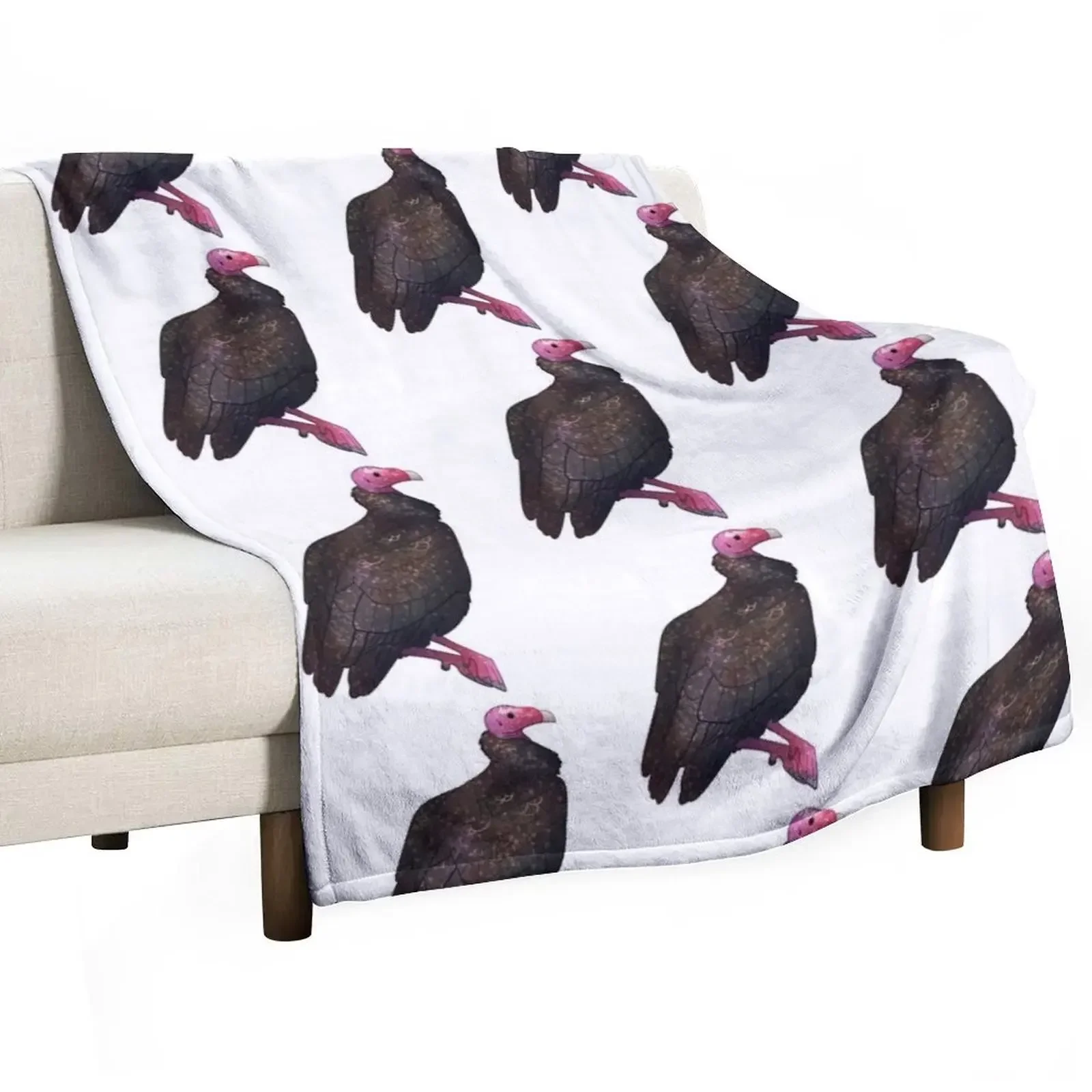 

Cozy Turkey Vulture Throw Blanket manga for winter Blankets