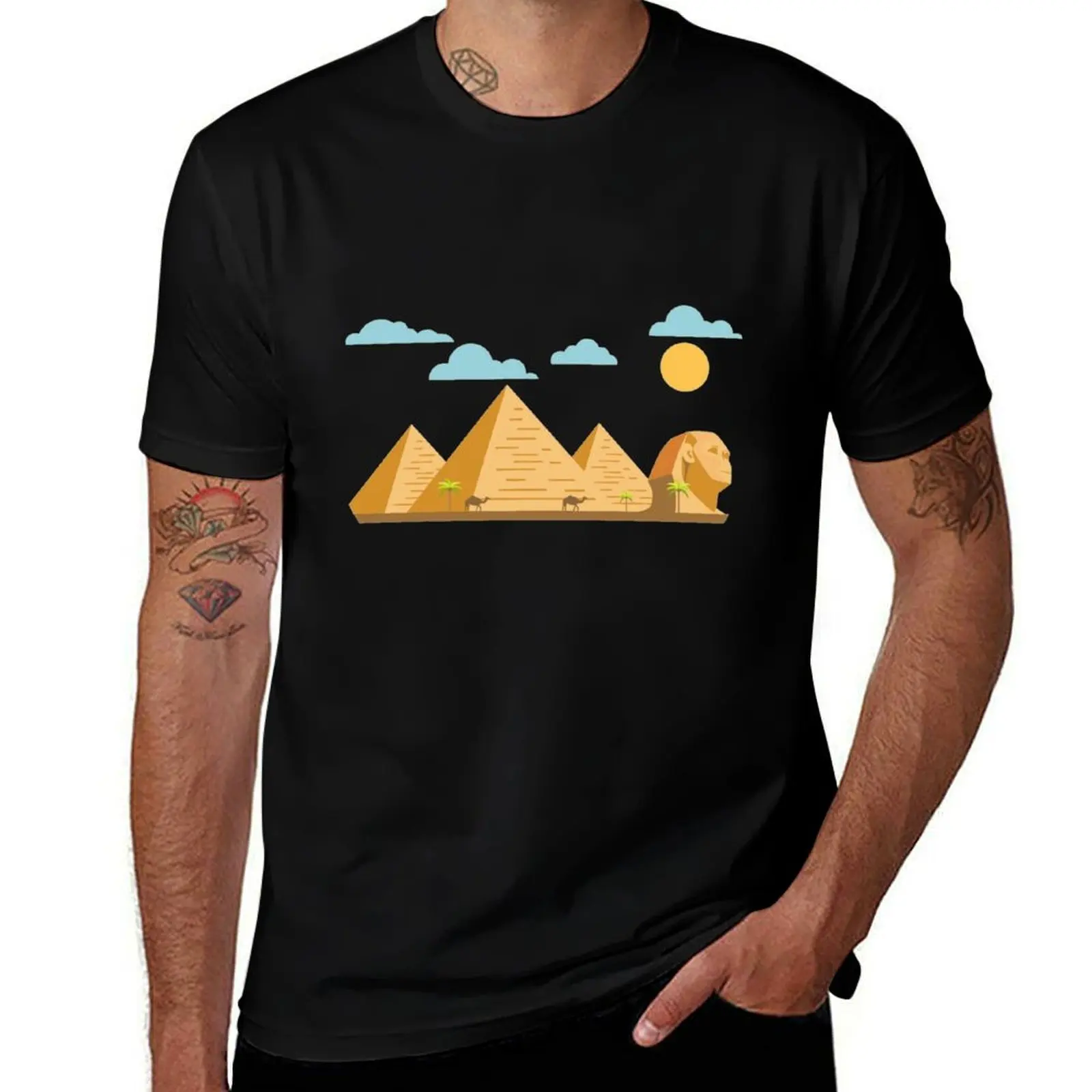 

Great shirt pharaoh Great pyramids Sphinx T-Shirt Egyptian Giza casual Pyramid Nile1 t designer man of shirt man Cairo t