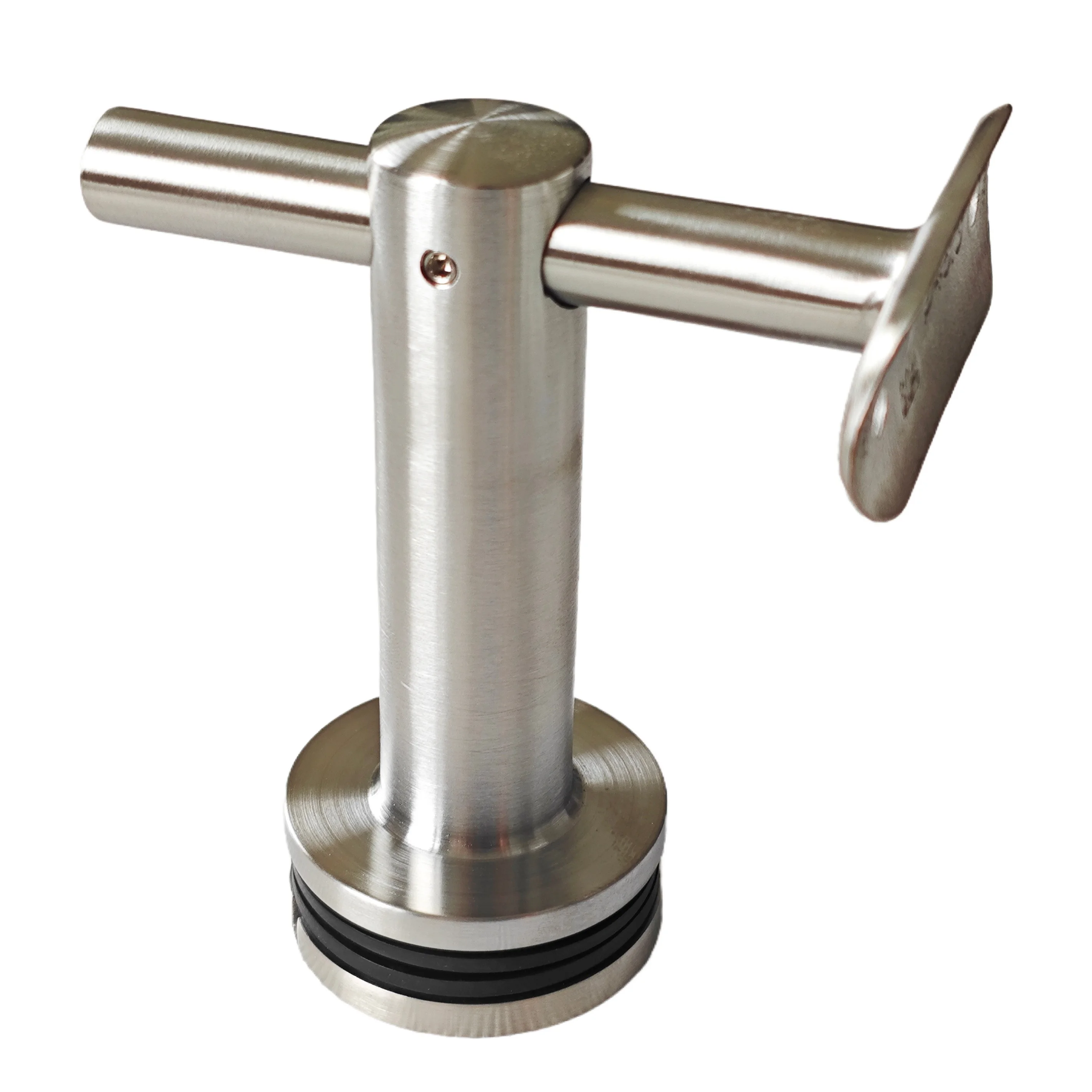 304 Stainless Steel Glass Handrail Bracket Adjustable Glass Railing Support Stair Balustrade Fitting for Glass Staircase Balcony