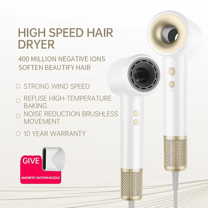 

2025 держатель для фена 110 000r высокоскоростной фен Flyco индивидуальный бытовой прибор магнитная всасывающая насадка модный фен