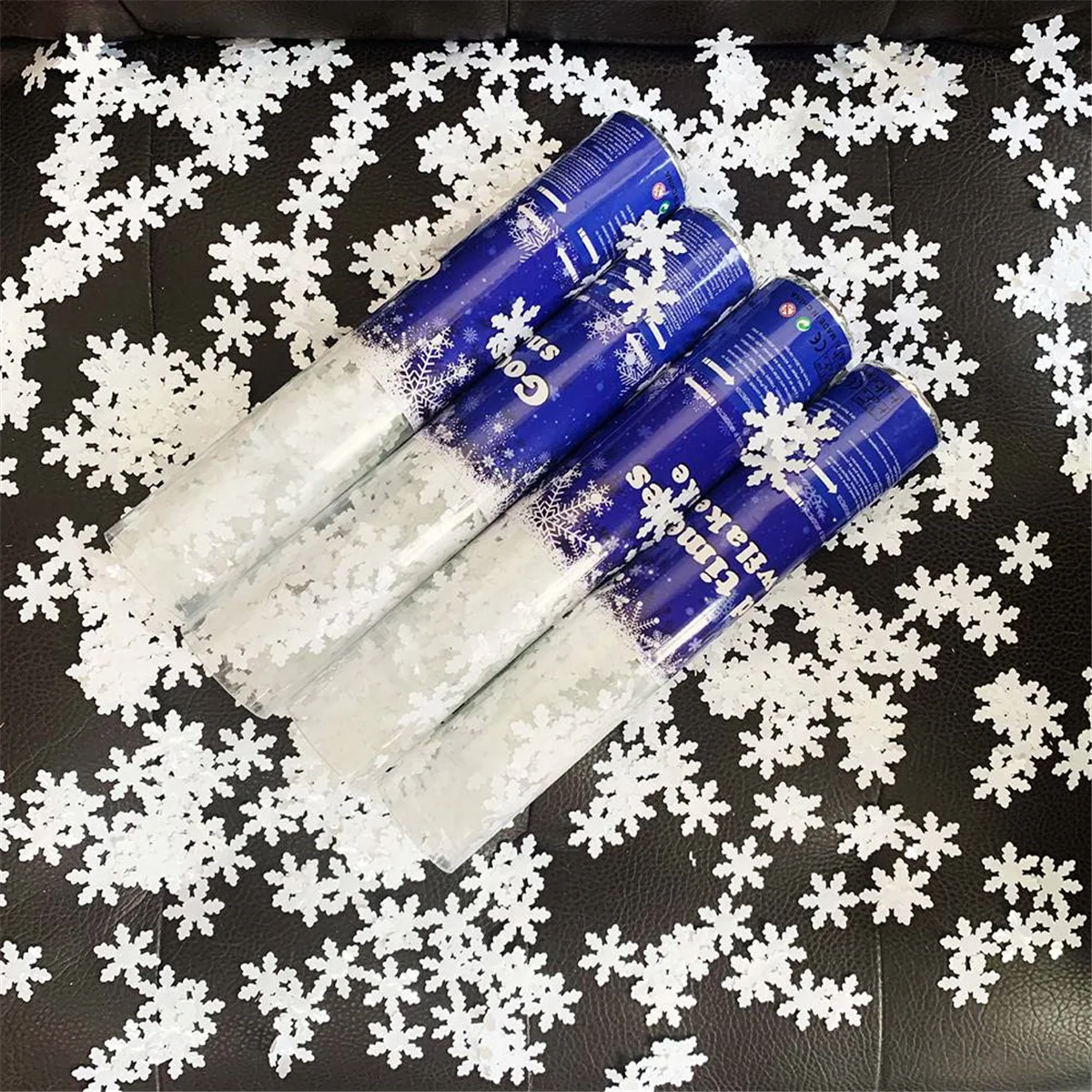 ATYP ندفة الثلج الدعائم جو الديكور ندفة الثلج السنة الجديدة موضوع الدعائم التصوير الديكور