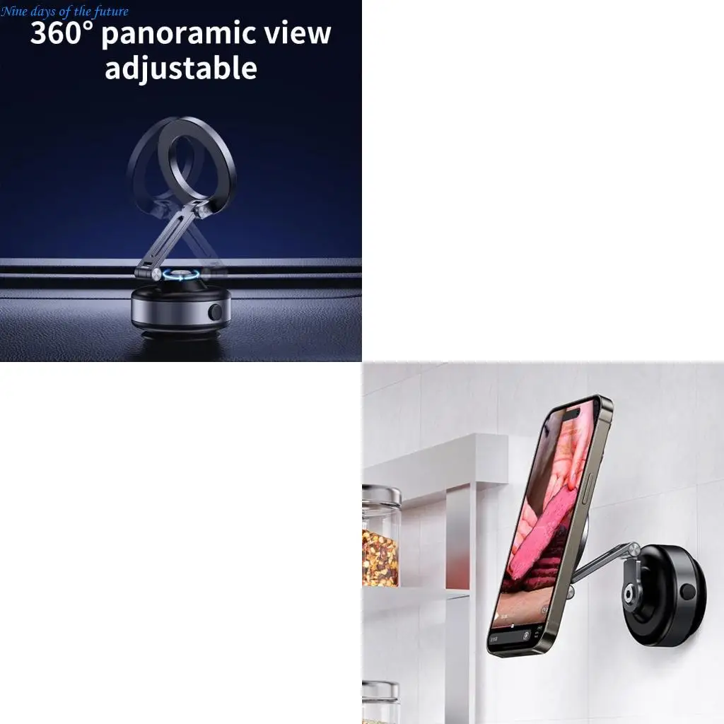 

Stable Car Mount Bracket, 360 Degree Rotation, Nonslip Grip for Phone Navigation E65A