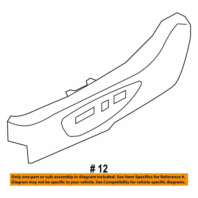 Left Front Seat Switch Outer Cover 88160-1U020VA For Kia Sorento 2010-2015 Seat Adjustment Switch Guard 881601U020VA Accessories