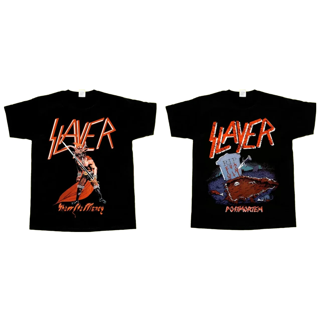 SLAYER SHOW NO MERCY POSTMORTEM NEW BLACK T-SHIRT