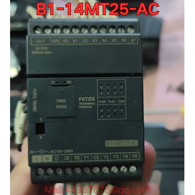 

Second-hand B1-14MT25-AC PLC module functional test is normal