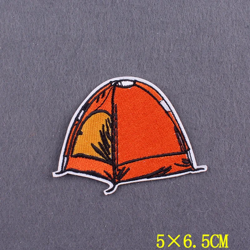 Adventure Patches For Clothing Stickers Camping Patch Iron On Patches On Clothes Stripes DIY Travel Hook Loop Badges On Backpack