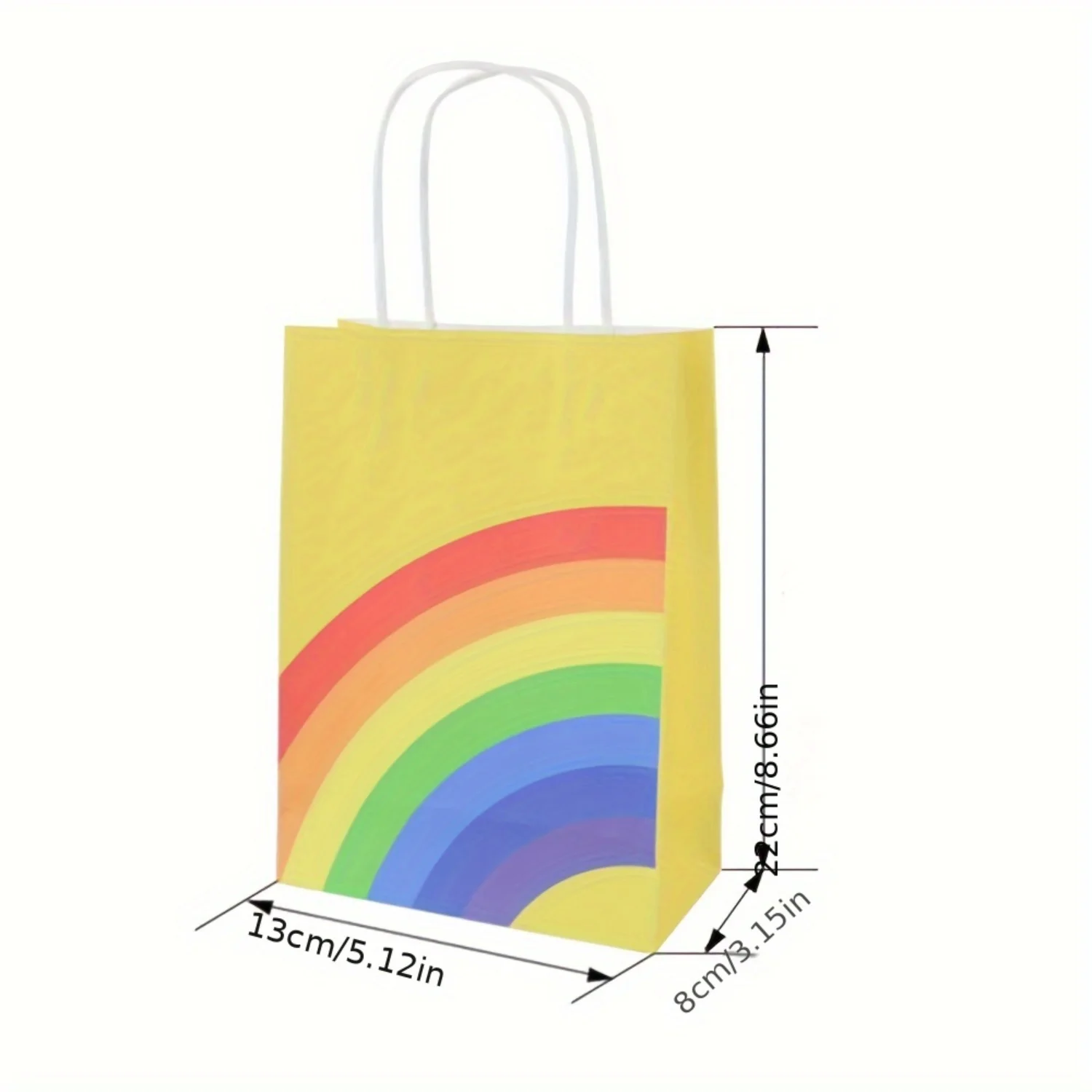 

24pcs, Present Bags Birthday Candy Bags With Handles Goodie Treat Gift Bags Colorful Cloud Paper Gift Wrap Bags For Supplies,