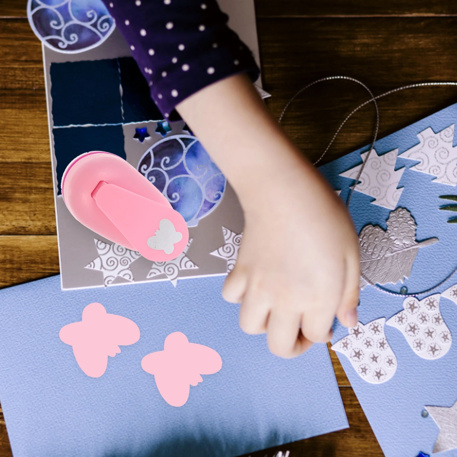 

Lovely Shape Diy Scrapbooking Craft Art Tool Paper Tag Hole Puncher For Homemade Cards Envelope Decoration Portable