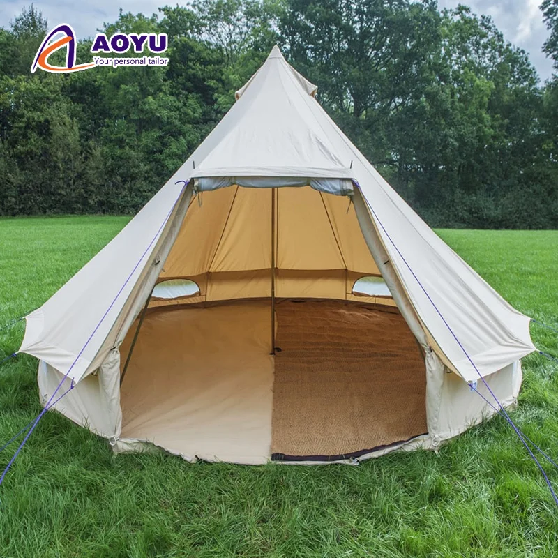 

Outdoor Yurt And Safari Tents Camping Teepee Canvas Glamping House Tipi Tent Pyramid Tent