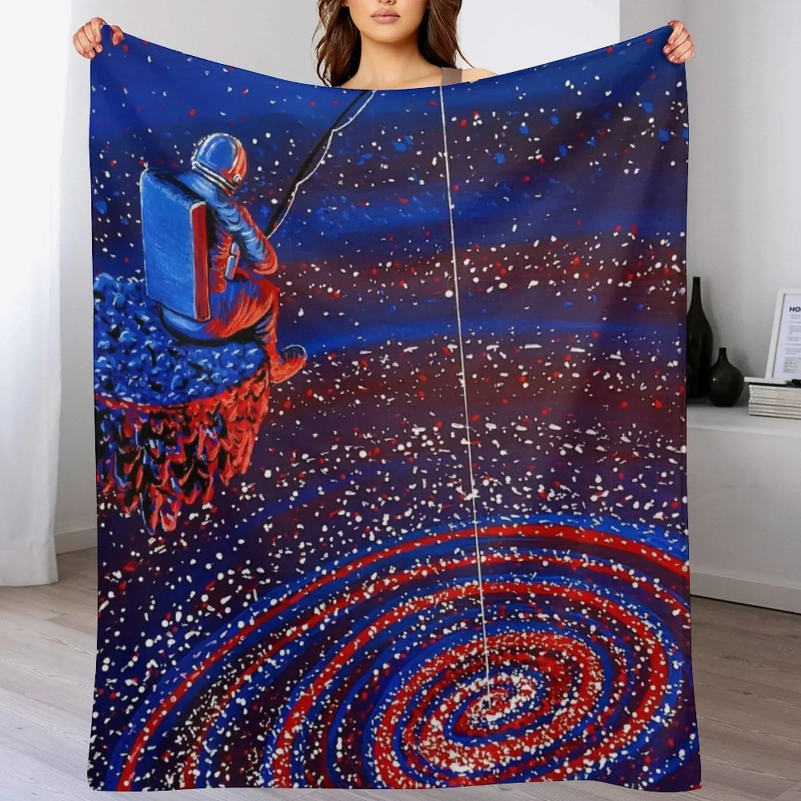 

Gone Fishin Throw Blanket anime warm for winter Picnic Comforter Blankets