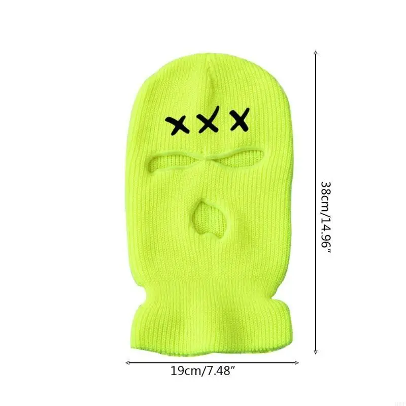 قناع محبوك لغطاء الوجه بالكامل بالاكلافا الشتوي الإبداعي حرف X للوي البارد