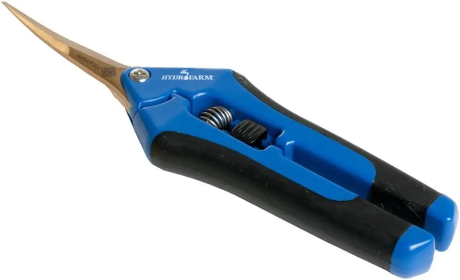 

Precision Curved Blade Pruner, Titanium Coated, Ergonomic Hand Shears for Gardening