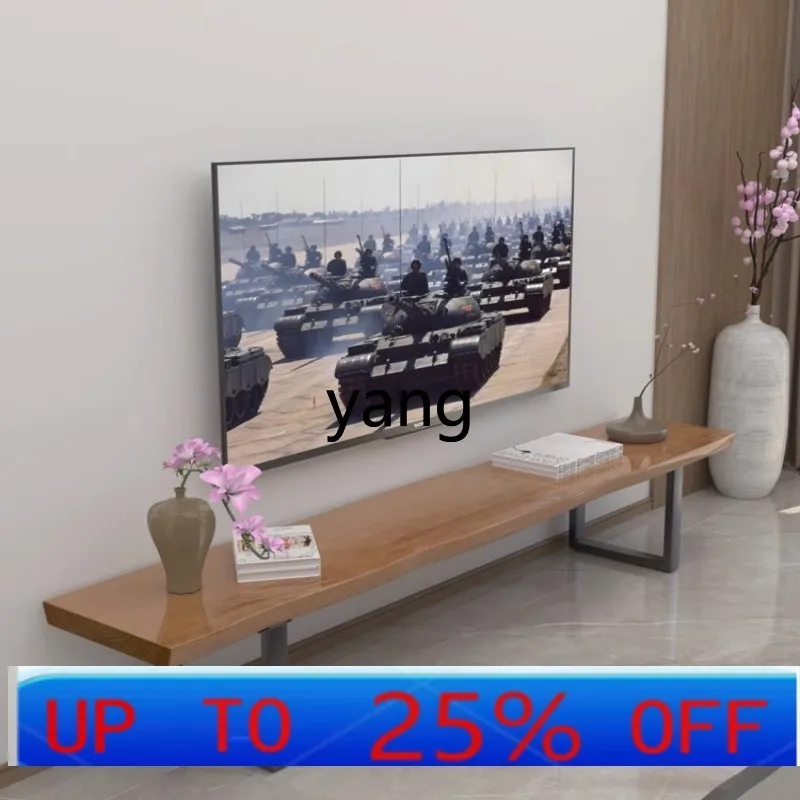 LMM solid wood TV cabinet and coffee table combination log pine whole board industrial wind
