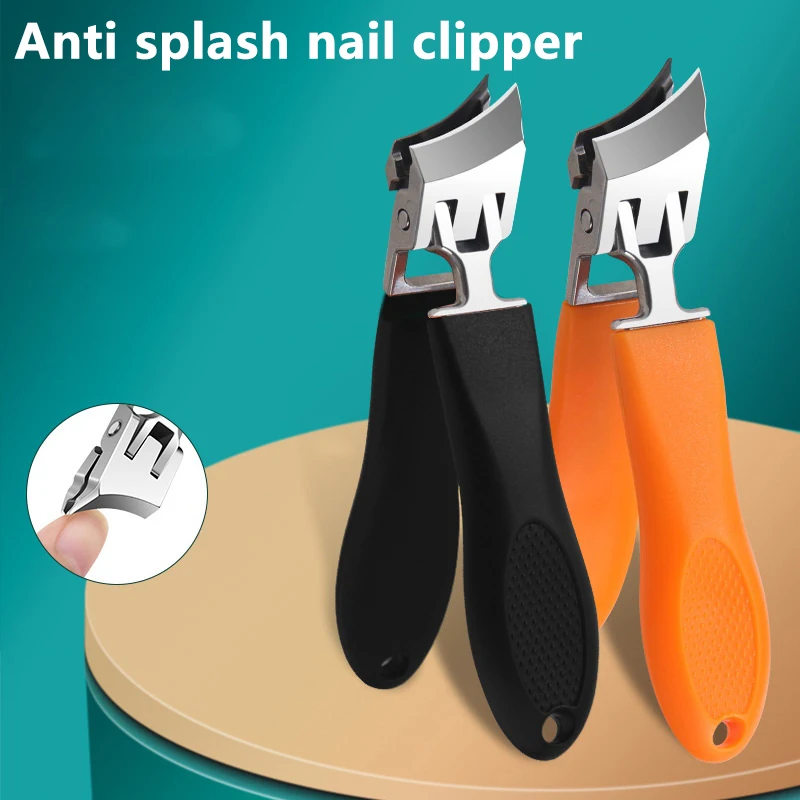 Large Thick Anti-Splash Nail Clippers Special Diagonal Pliers Hard Nail Scissors for Household Manicure Tools