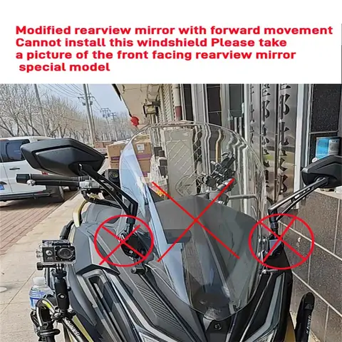 KYMCO CT250 23-24 앞 유리 제기 수정 핸드 가드 앞 유리 액세서리 A 유형은 핸드 가드 폭 B 유형은 일반입니다.