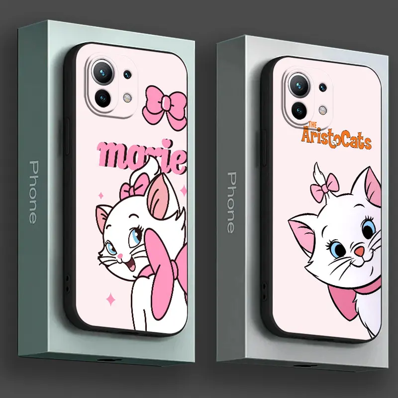 

Marie Pink Cat Disney Phone Case For Xiaomi 14T 13T 12T 11T 10T 14 Pro 5G 12 Mi 11 Lite Poco X3 X4 X5 X6 M5 F5 F6 Pro Soft Cover