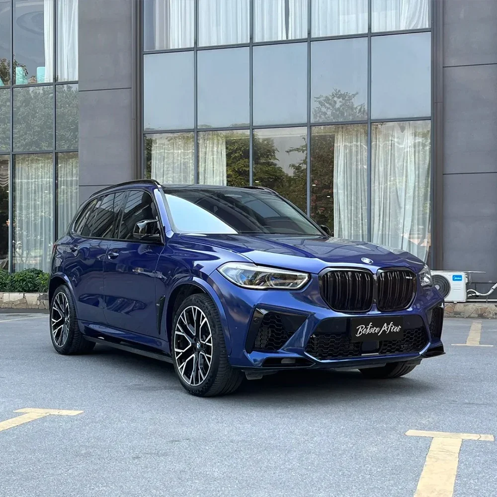 2025 Super glanzend metallic chroom blauw Verbazingwekkende kwaliteit stickerfilm Air-Release Car Wrap Vinylfolie PET Navarra blauwe autosticker