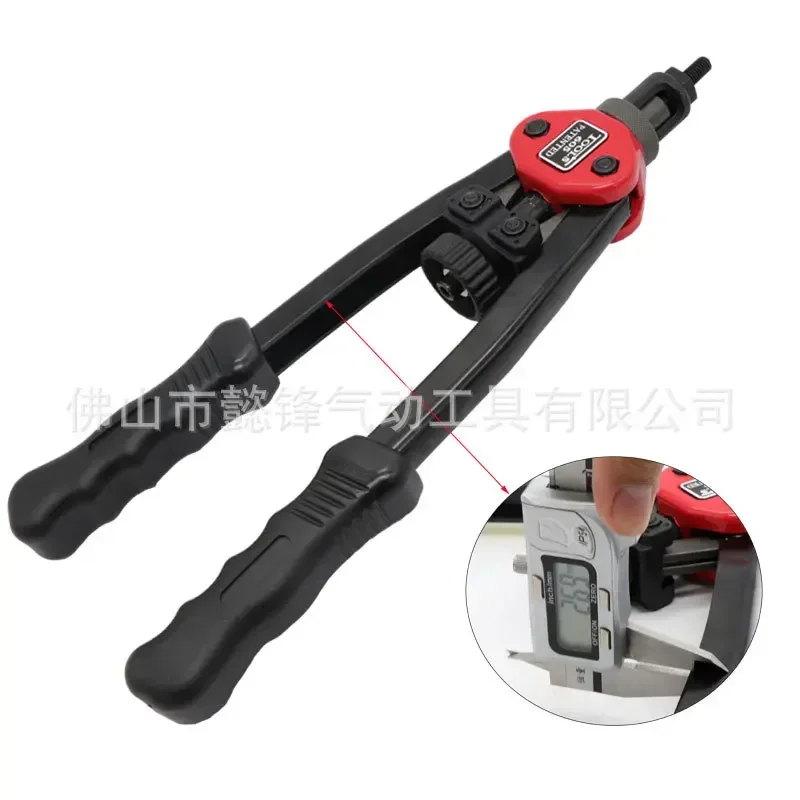 Manual Rivet Nut Gun, puxando Cap, duas mãos operado, Material de aço especial, OW-BT605, M3-M10, 140 Nuts