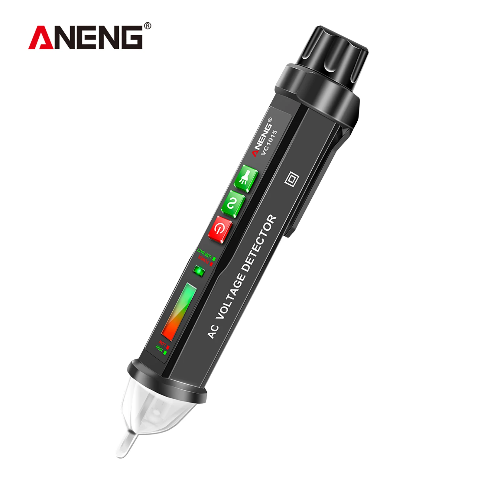 VC1015 Non-contact AC Voltage Tester 12V-1000V Portable Waterproof NCV AC Voltage Detector LED Measuring Pen Alarm Buzzer