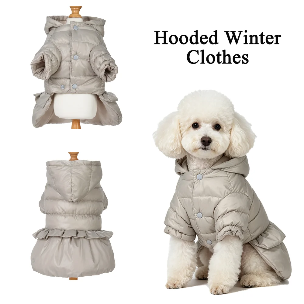Hundejacke mit Kapuze, Winterkleidung für kleine Hunde, Katzenweste, süßer, weicher Welpenmantel, Mops, Französische Bulldogge, Yorkshire-Kostüm, Haustierkleidung