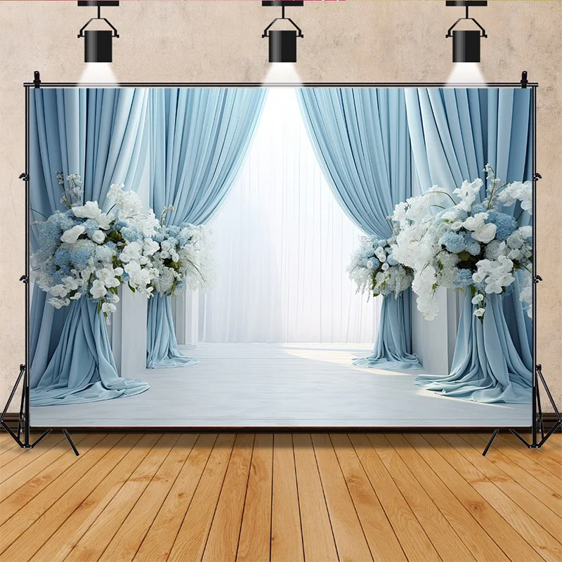Telón de fondo de fantasía para fotografía de boda, telón de fondo de aniversario de flores, decoración Interior para estudio fotográfico, accesorio de fonecall SG-03