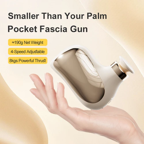 Imagen 1 del producto Mini Pistola de Masaje Muscular Multifuncional Inalámbrica, Relajación Muscular con Cabezal Vibrador de Silicona Modificado, para Oficina y Ejercicio en Casa