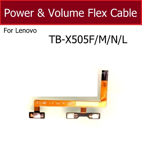 Power Volume Side Button Flex Cable For Lenovo Tab M10 TB-X505F TB X505M TB-X505L TB-X505N X505 Replacement Parts