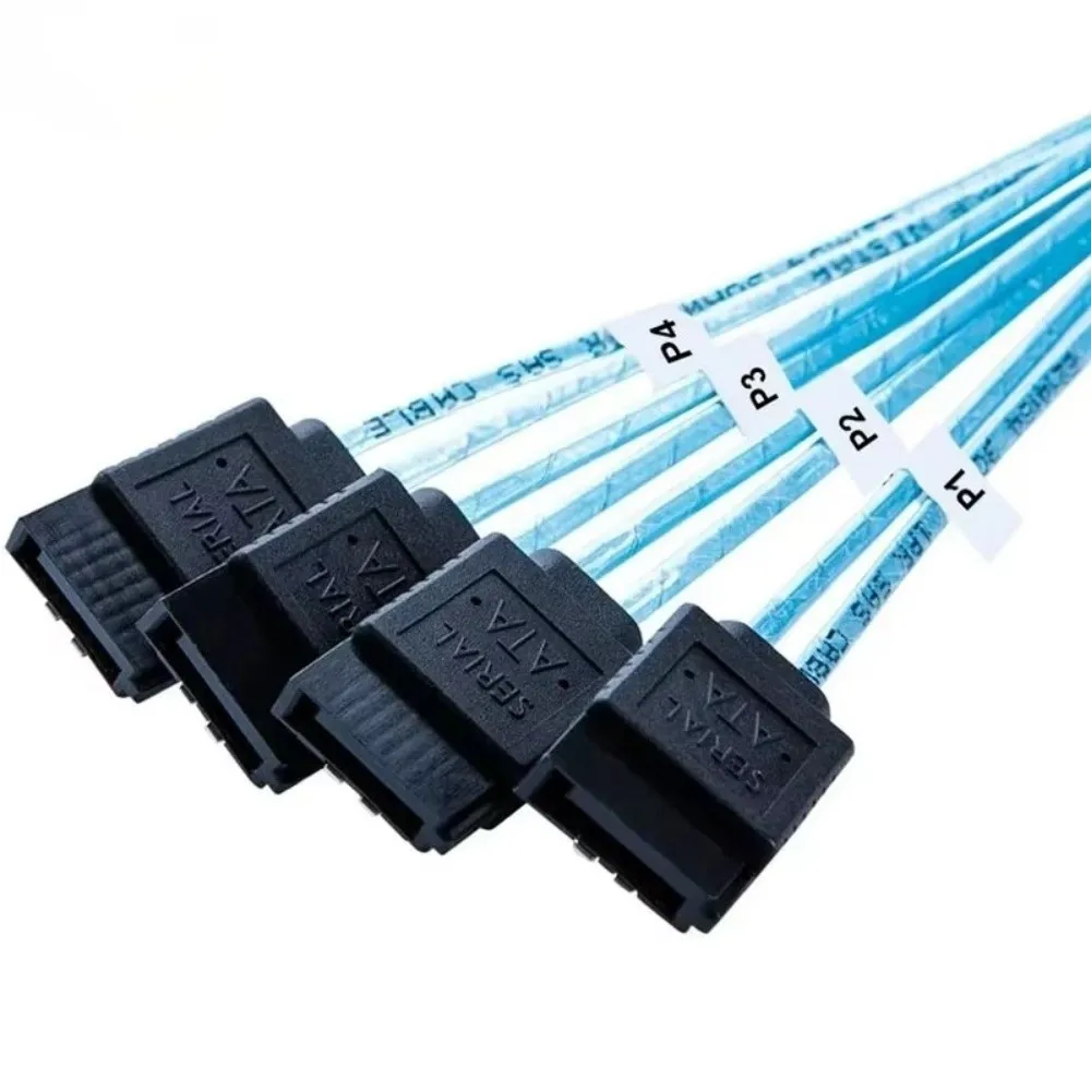 12G Speed HD Mini SAS Cable 1.0m Length 4 Ports Internal SFF 8643 Converter 0.5m Length SATA Hard Drive Converter