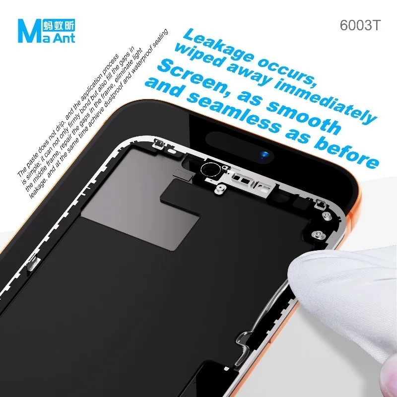 MaAnt 6003T Waterproof Sealing Adhesive High-Elasticity Structural Glue for Mobile Phone Back Cover, Frame Screen Edge Repair
