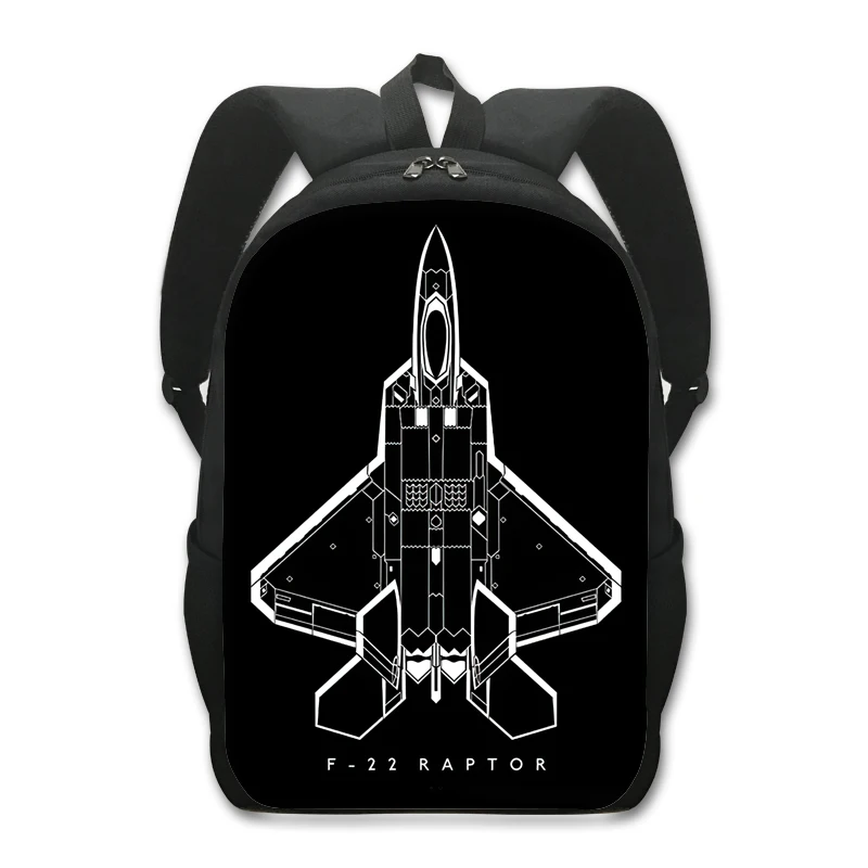 

F-15 Eagle Military Fighter Jet Backpack F-22 Raptor Men Travel Bags Teenager Boys Children School Bags Male Rucksack Bookbag