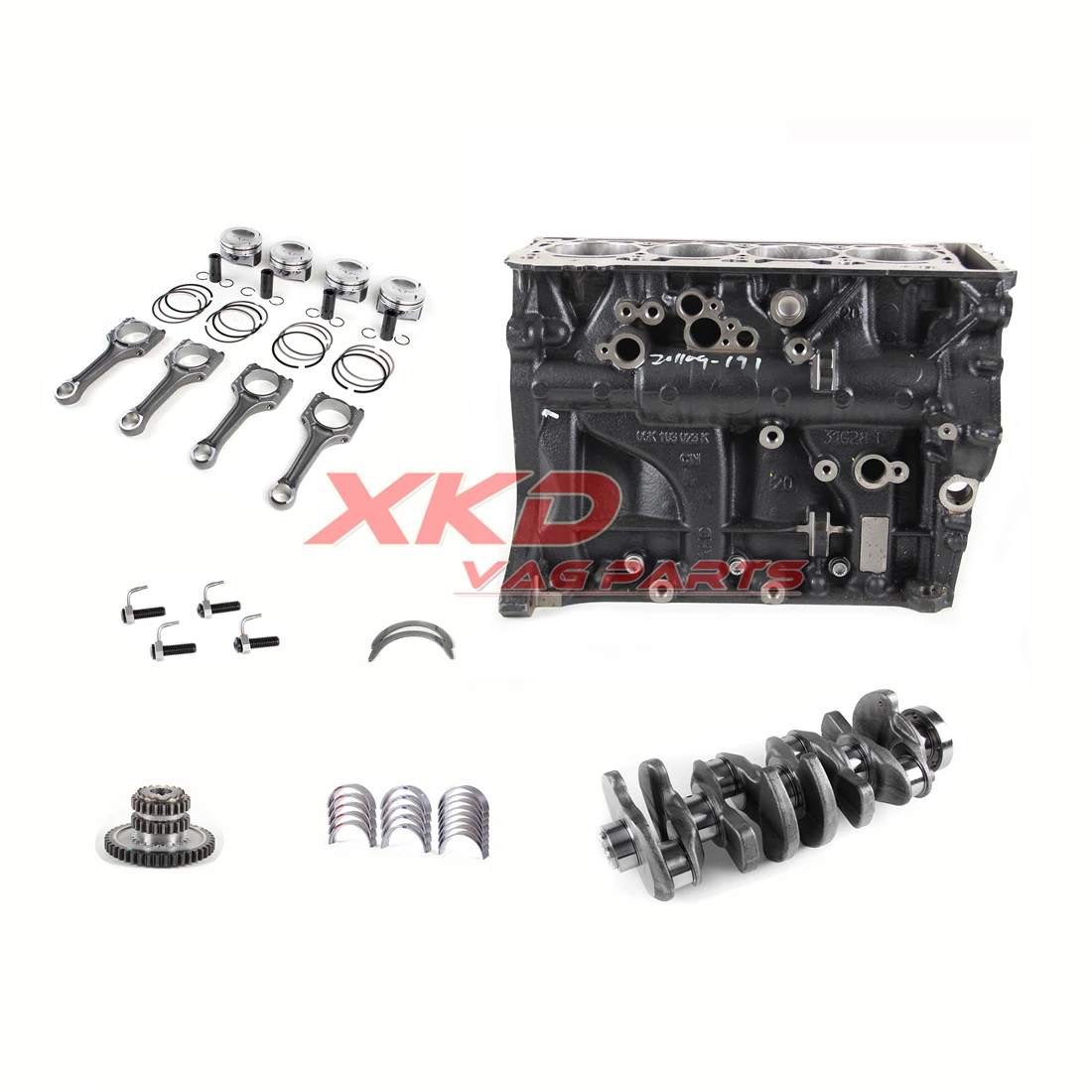 EA888 Gen3 2.0T Block & Pistons & Crankshaft &Connecting Rod Kit Fit For VW Arteon Beetle Golf  Jetta  Passat CHH CJX CXC CXD