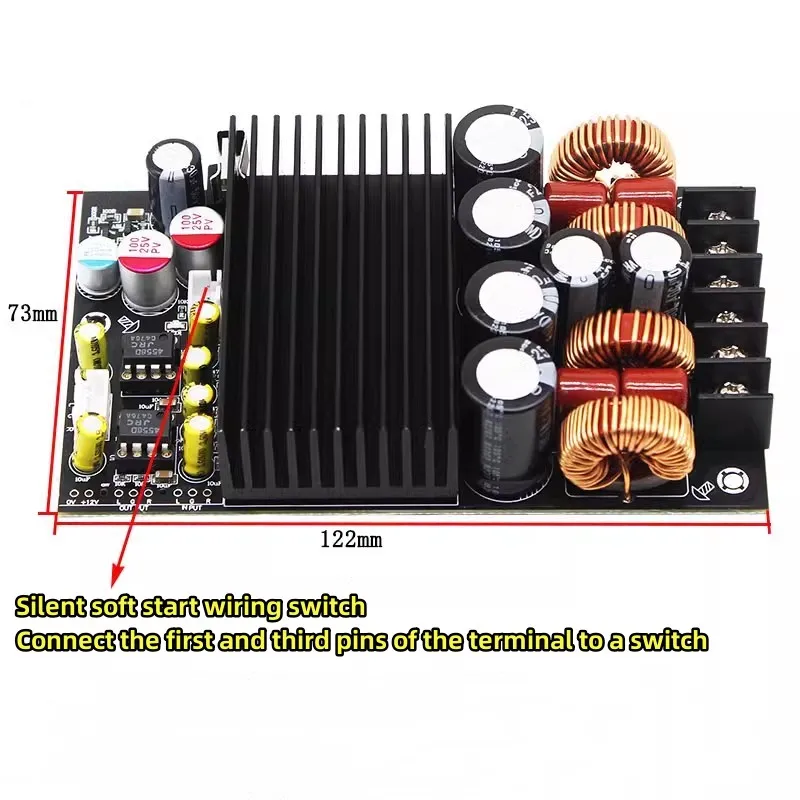 TPA3255 fever HIFI digital power amplifier board high power 300W * 2 stereo 2.0 two-channel module