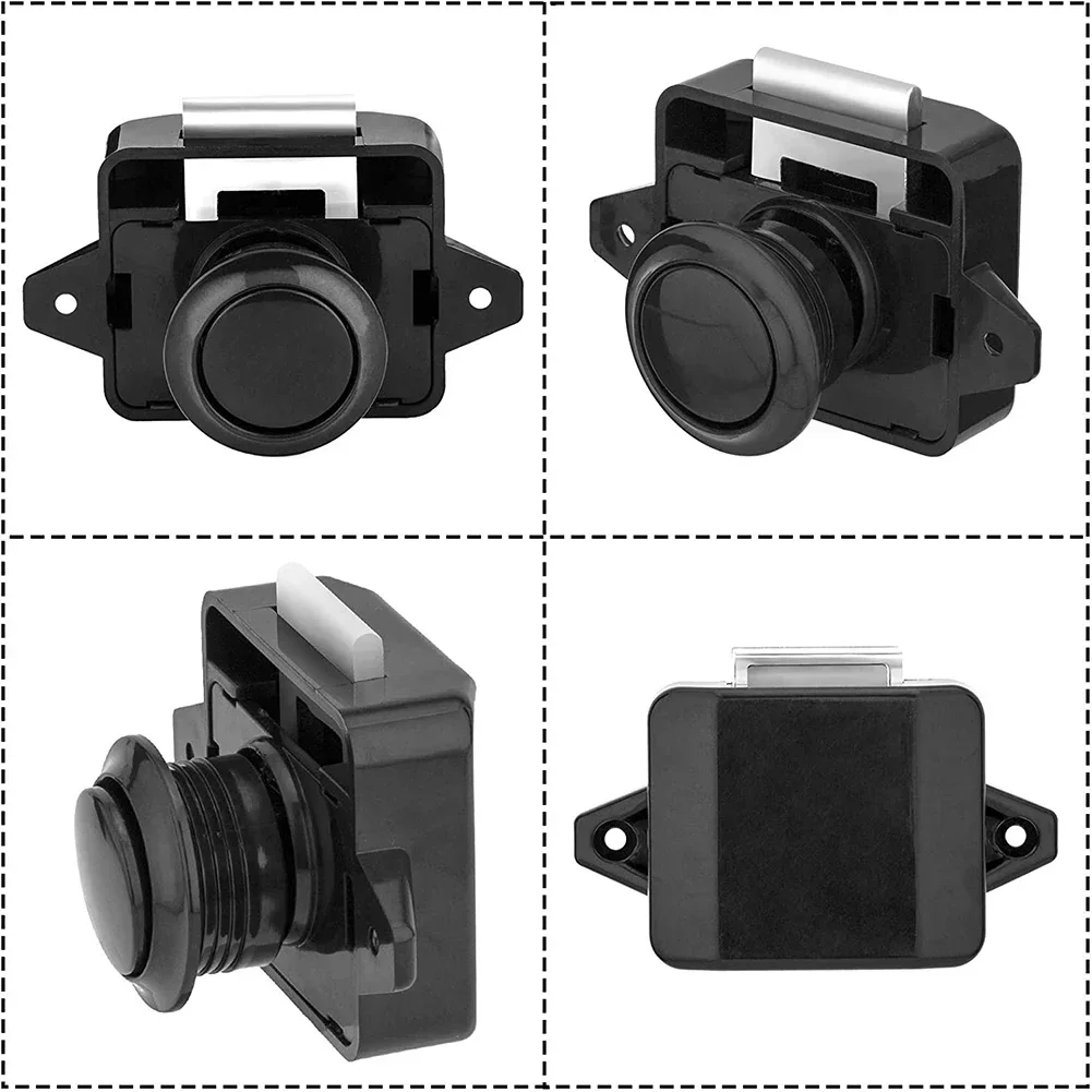 YTOM Push Button Catch Lock RV Caravan Boat Camper Motorhome Cabinet Drawer Latch Button Locks For Furniture Hardware
