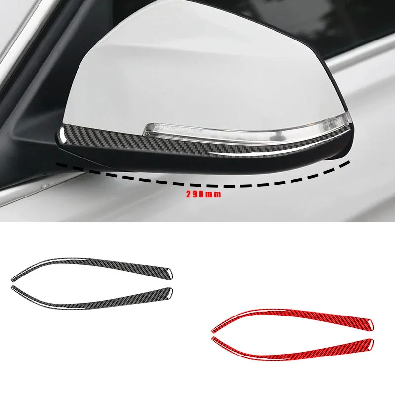 

For BMW 3 Series GT F30 F34 2013-2018 Accessories Carbon Fiber Modified Car Rearview Mirror Decorative Strip Trim Cover Stickers