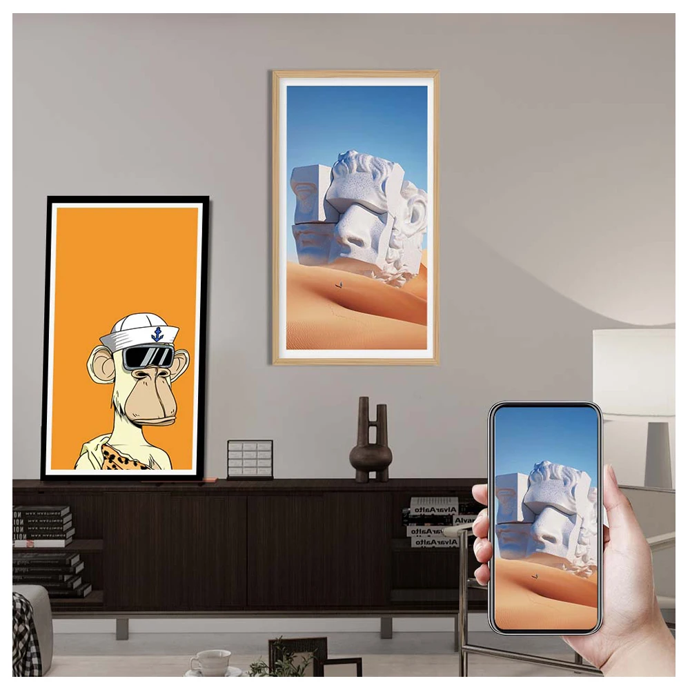 Smart Wifi Nft Large Picture Frames Display Digital Photo Frame 32Inch for Art