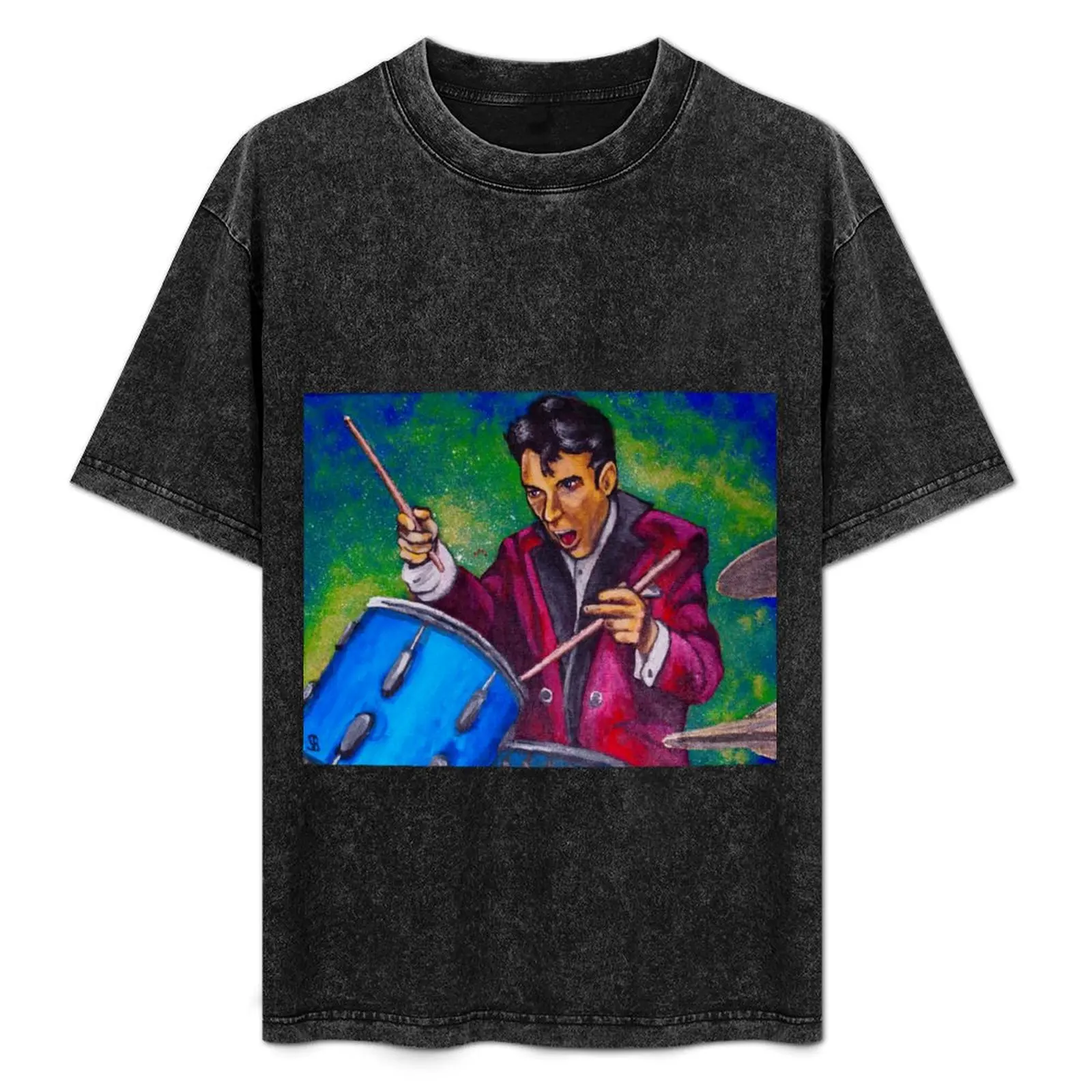 

Gene Krupa Drummer T-Shirt Active Wear Sports T-Shirt for Men