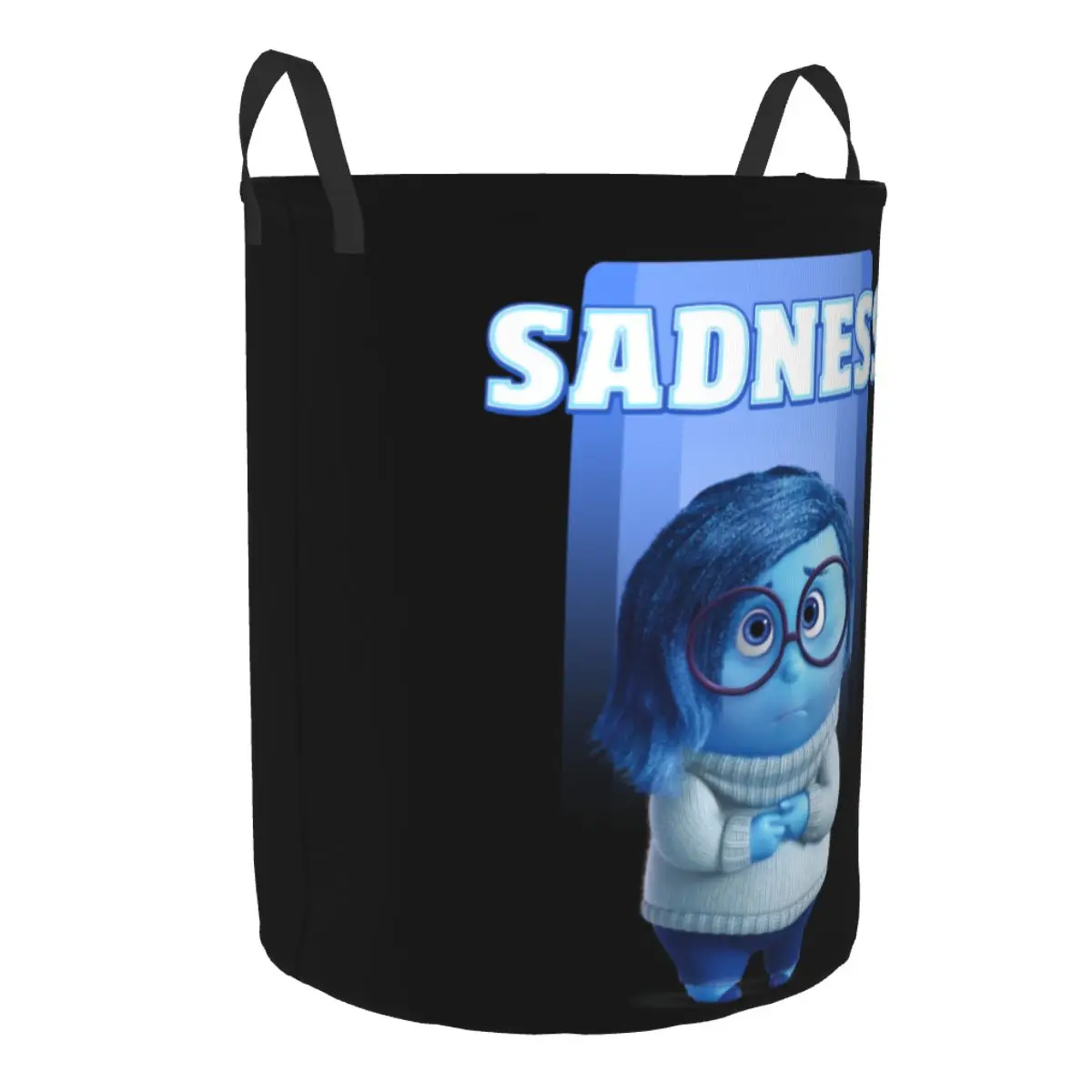 Custom Inside Out Sadness Laundry Hamper Large Clothes Storage Basket Toy Bin Organizer for Boy Girl