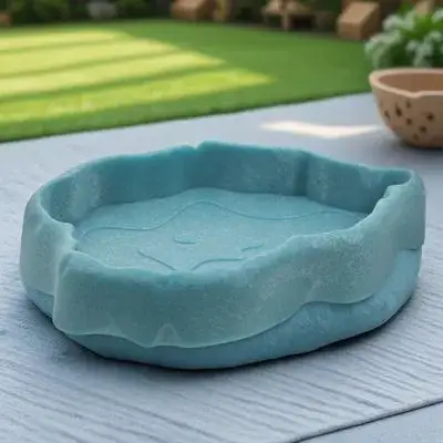 

Reptile Water Dish Turtle Feeding Bowl Durable Resin Food Water Tray Splash Proof for Lizard Gecko Snake Bearded Dragon