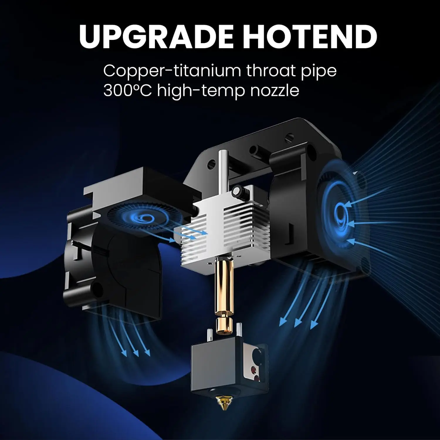 Набор ELEGOO Hotend для 3D-принтера Нептун 4/4 Pro, полностью собранный металлический Hotend с соплом, аксессуары для 3D-принтера